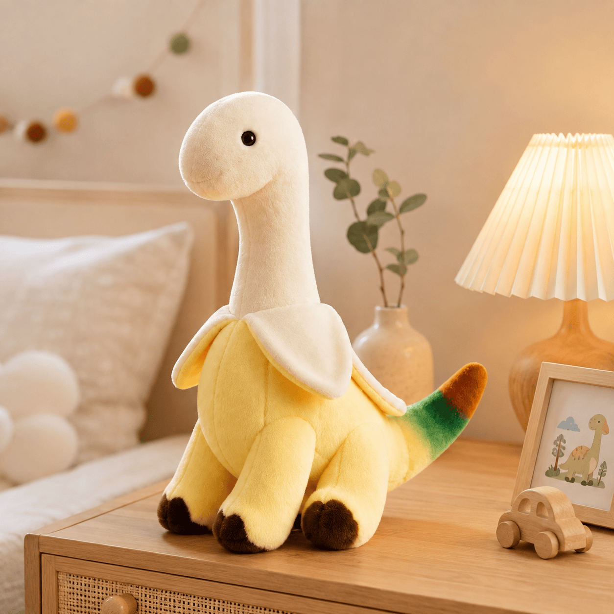 Banana Brontosaurus Plush Toy