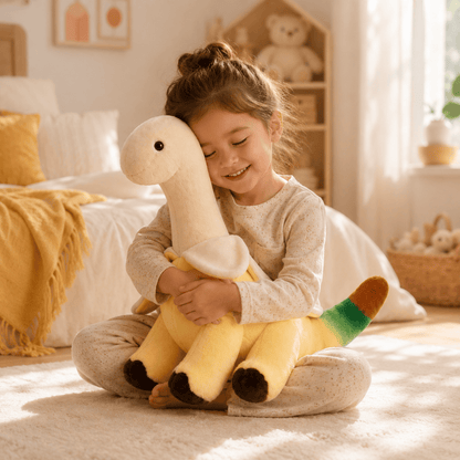 Banana Brontosaurus Plush Toy