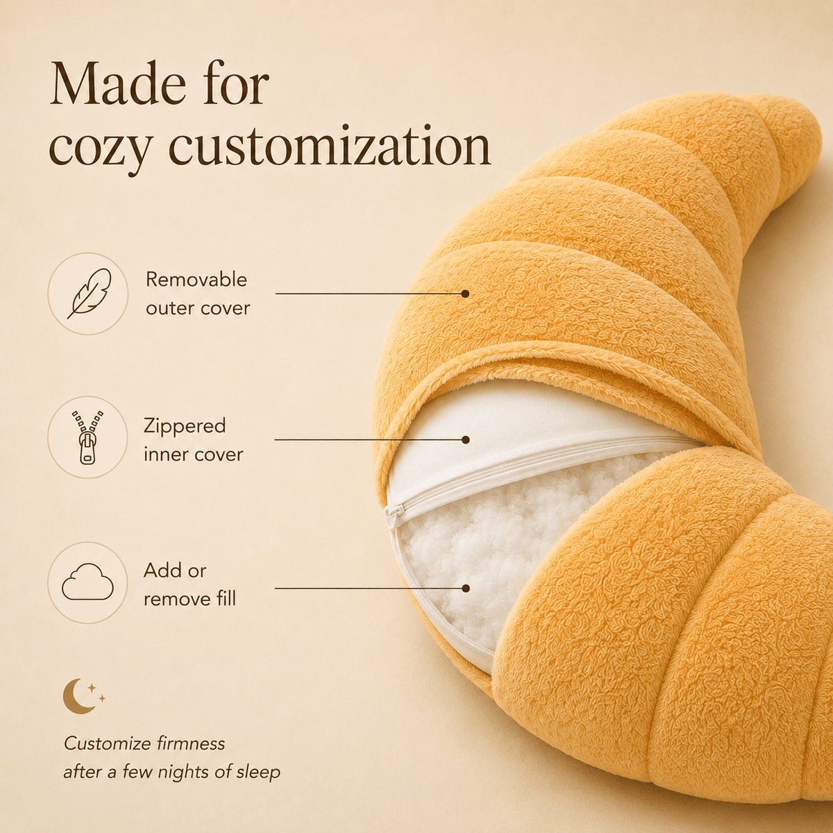 Oversized Hug Pillow – Plush Full-Body Sleep Pillow